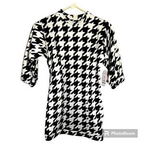 Wonder Nation Girls Princess Seamed Dress Size M 7-8 Black and Cream NWT
